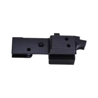 Black Anodized Finish CNC Milled Aluminum Support Brackets for Precision Equipment