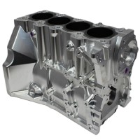 Custom CNC Aluminum Billet Block Turbo Racing Engine Intake Manifold Enclosure
