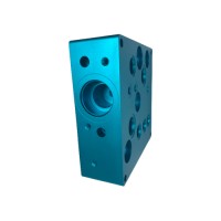 CNC Milled Hydraulic Manifold Aluminum Block