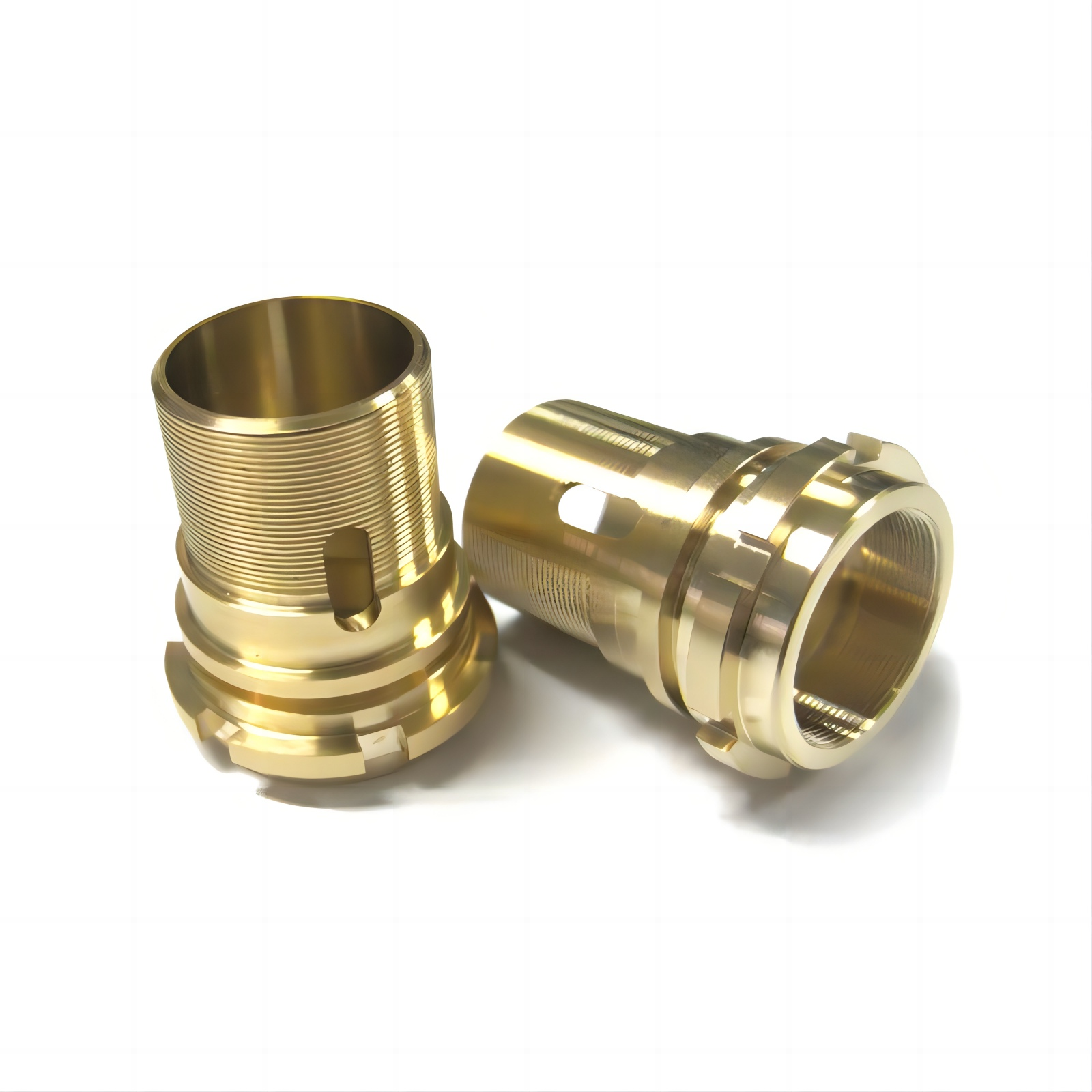 Custom Brass Parts OEM CNC Turned Components High Precision CNC Turning Services