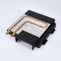 Customized Aluminum Water Liquid Cooling Radiator Cold Plate CNC Machined Epoxy Bonded Copper Tube Profiled Radiator