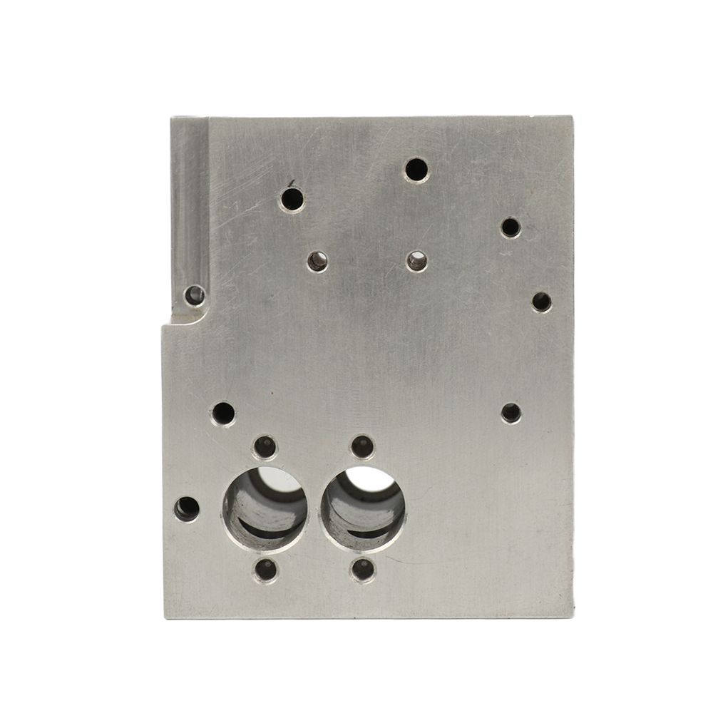 Precision CNC Milled Aluminum Valve Manifold Block Custom 6061 Anodized Aluminum Parts CNC Machining Parts