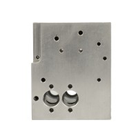 Precision CNC Milled Aluminum Valve Manifold Block Custom 6061 Anodized Aluminum Parts CNC Machining Parts