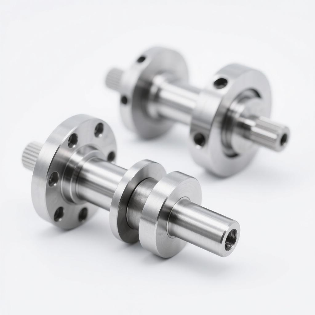 Custom Service CNC Turning and Milling Processes Titanium and Stainless Steel Materials CNC Machined Parts Custom Crankshaft