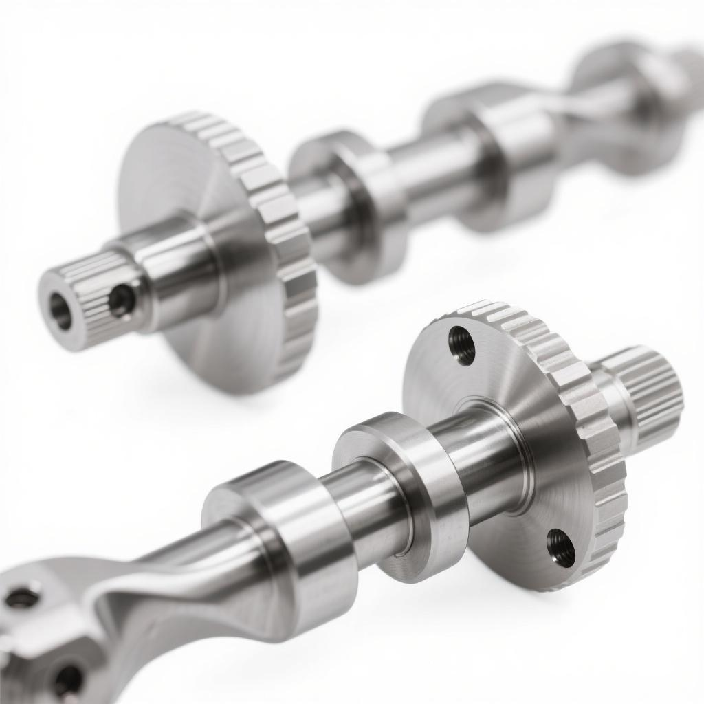 Custom Service CNC Turning and Milling Processes Titanium and Stainless Steel Materials CNC Machined Parts Custom Crankshaft