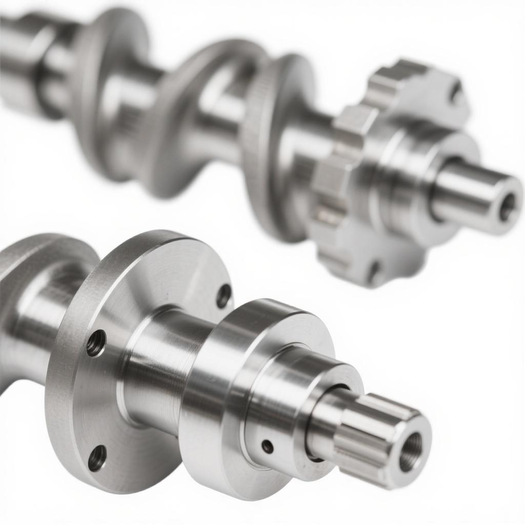 Custom Service CNC Turning and Milling Processes Titanium and Stainless Steel Materials CNC Machined Parts Custom Crankshaft