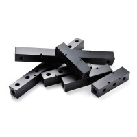Cnc Aluminum Machining Parts Air Compressor Manifold, Aluminum Air Hose Inline Manifold Block Splitter