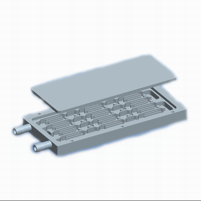 OEM Custom Aluminum Cold Block Brazing Liquid Cooling Plate