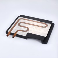 Customized Aluminum Water Liquid Cooling Radiator Cold Plate CNC Machined Epoxy Bonded Copper Tube Profiled Radiator