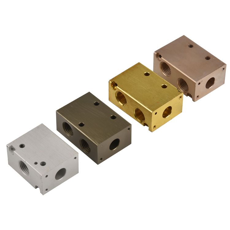 High Quality Customized  CNC Machining Manifold Block Metal Steel Drilling Rapid Prototyping Broaching
