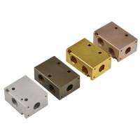 High Quality Customized  CNC Machining Manifold Block Metal Steel Drilling Rapid Prototyping Broaching