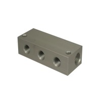 High Quality Customized  CNC Machining Manifold Block Metal Steel Drilling Rapid Prototyping Broaching