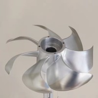 Turbine à Aubes en Acier Inoxydable Moulé de Précision - Pièces d'Hélice Marine Usinage CNC, Motifs Carrés Personnalisés