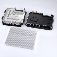 Customized Aluminum Water Liquid Cooling Radiator Cold Plate CNC Machined Copper Tube with Epoxy Bonded Radiator Profile