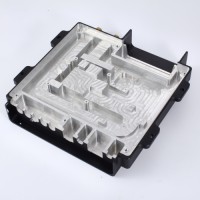 Customized Aluminum Water Liquid Cooling Radiator Cold Plate CNC Machined Copper Tube with Epoxy Bonded Radiator Profile