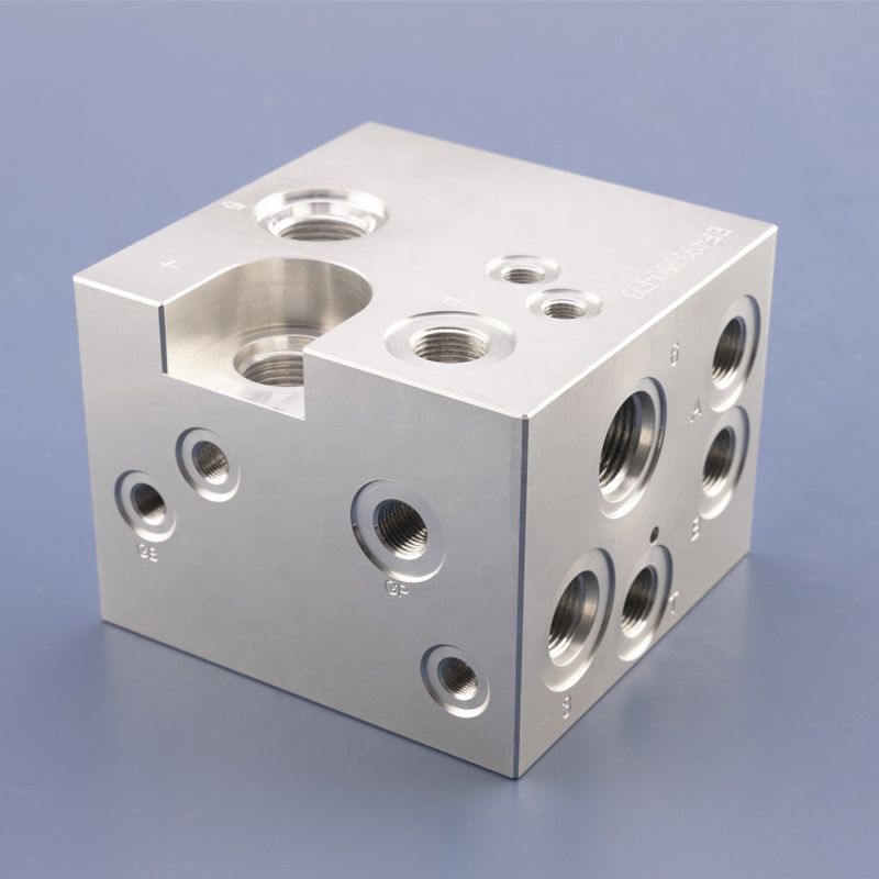 Cnc Custom Machining High Precision Flow Control Valve Cartridge Valve Hydraulic Manifold
