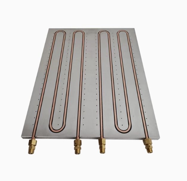 Customized High-power Aluminum Water Cooler Brazed Liquid Cooling Plate Copper Tube Radiator New Heat Sink