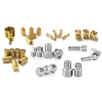 Custom CNC Machining Metal Aluminium Fasteners Non-Standard Knurled Thumb Threaded Nuts Inserts Various Stainless Steel Brass