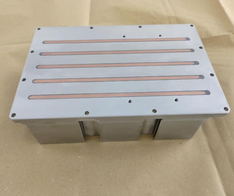 High End Friction Stir Welding Plus CNC Machining Liquid Cold Plate/ Water Cooled Plate