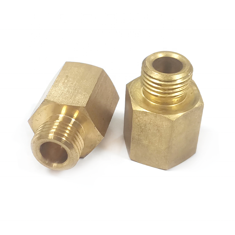 Factory Custom CNC Metal Adapter Brass Stainless Steel Tube Fitting Extension Screw Milling Sealing Head Adapter Service