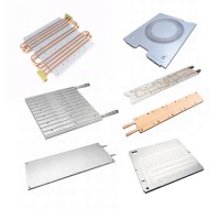 Custom Copper Heat Pipe CNC Machined Aluminum Plates Water Blocks and Liquid Cooling Cold Plate Broaching Type