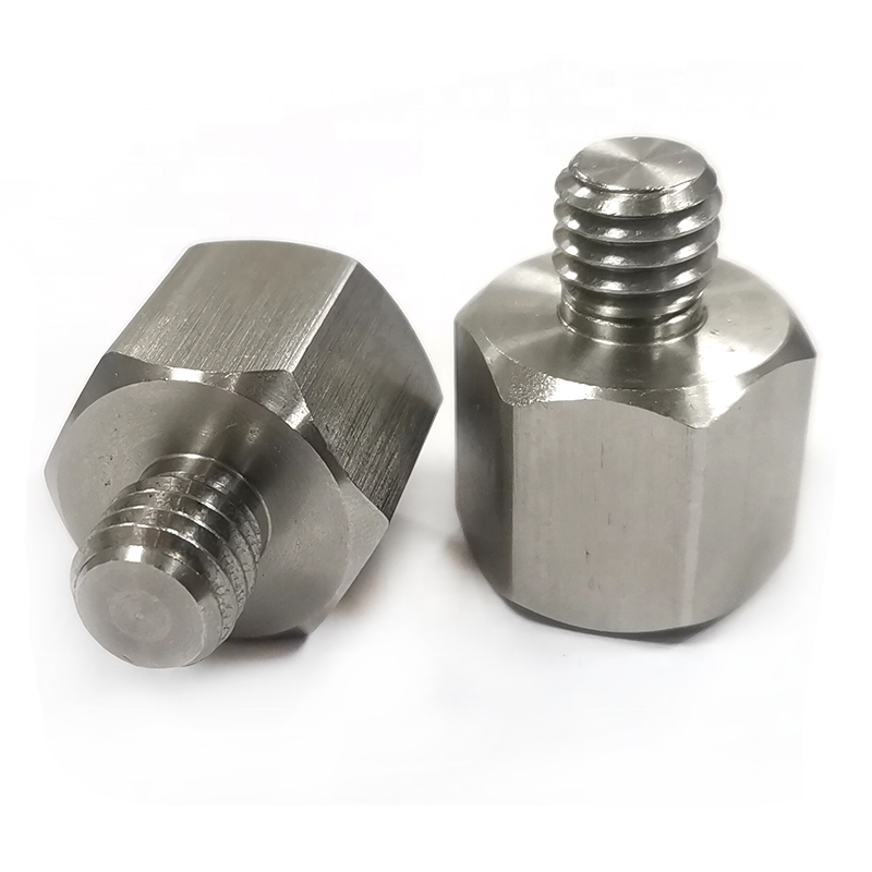 Factory Custom CNC Metal Adapter Brass Stainless Steel Tube Fitting Extension Screw Milling Sealing Head Adapter Service