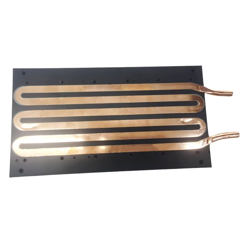 Custom Copper Heat Pipe CNC Machined Aluminum Plates Water Blocks and Liquid Cooling Cold Plate Broaching Type