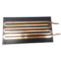 Custom Copper Heat Pipe CNC Machined Aluminum Plates Water Blocks and Liquid Cooling Cold Plate Broaching Type