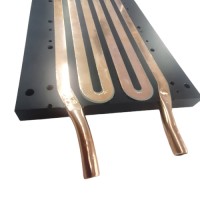 Custom Copper Heat Pipe CNC Machined Aluminum Plates Water Blocks and Liquid Cooling Cold Plate Broaching Type
