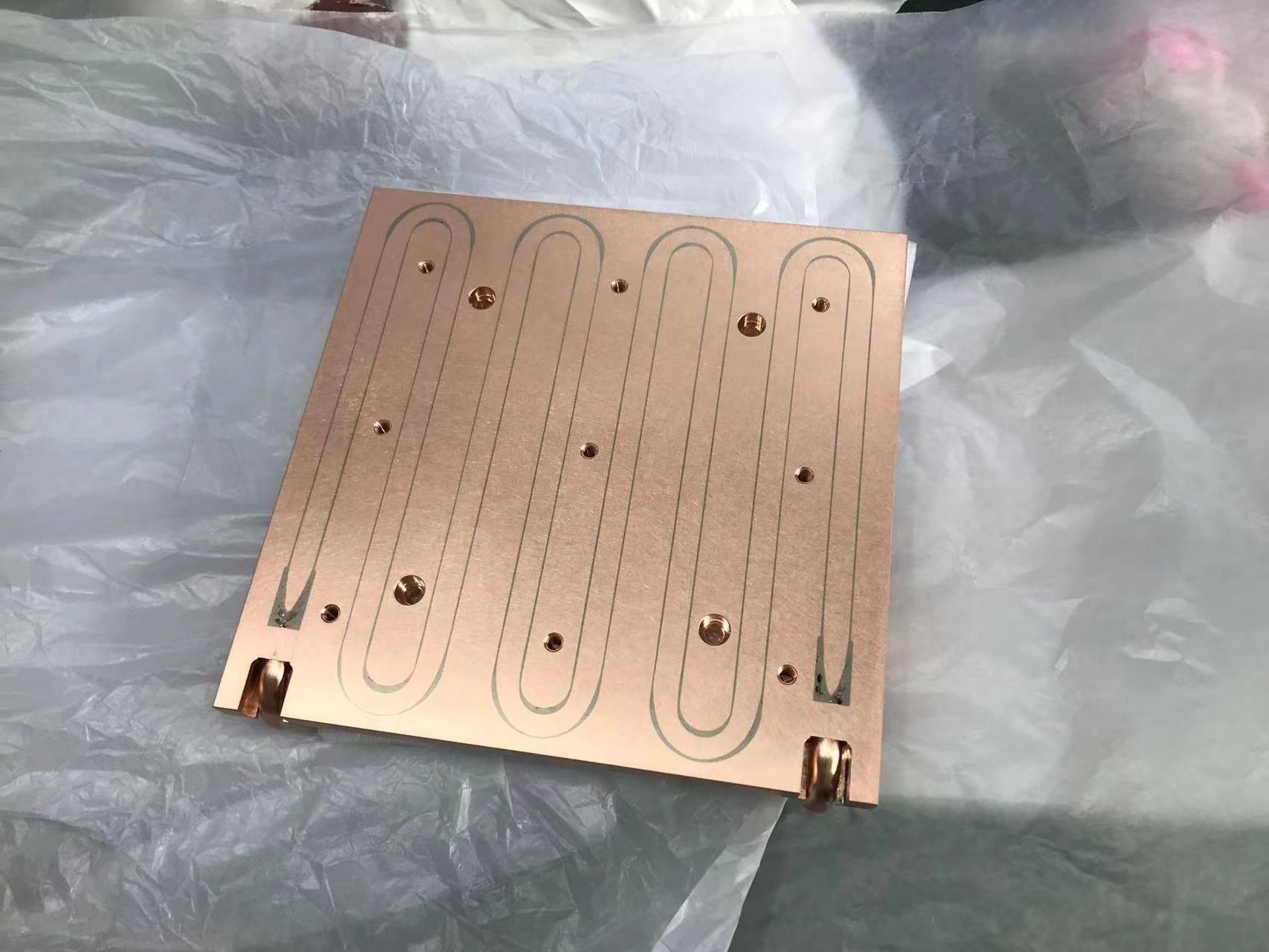 CNC Custom Aluminum Plate Copper Tube Water Cooling Block High Heat Dissipation Aluminum Liquid Cooling Plate