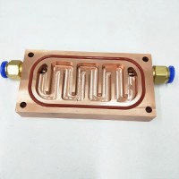 CNC Custom Aluminum Plate Copper Tube Water Cooling Block High Heat Dissipation Aluminum Liquid Cooling Plate