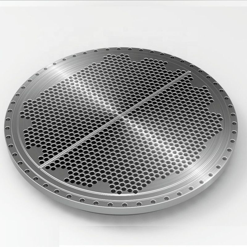 Custom Tube Sheet Baffle Plate by  CNC Machining for Heat Exchanger