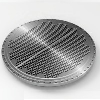 Custom Tube Sheet Baffle Plate by  CNC Machining for Heat Exchanger