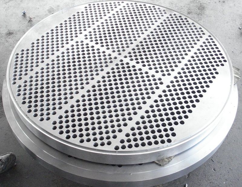 Custom Tube Sheet Baffle Plate by  CNC Machining for Heat Exchanger