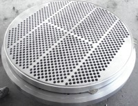 Custom Tube Sheet Baffle Plate by  CNC Machining for Heat Exchanger