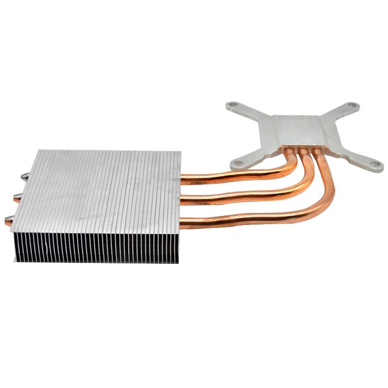 Custom Copper Cnc Tube Radiator Heat Pipe Aluminum Heatsink with Heatpipeheat Sink Cnc  Aluminum Cnc Milling Machine