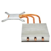 Custom Copper Cnc Tube Radiator Heat Pipe Aluminum Heatsink with Heatpipeheat Sink Cnc  Aluminum Cnc Milling Machine