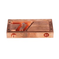 CNC Machining  Stainless Steel Chiller Parts Heat Sink Thermal Copper Plate OEM Custom Milling Red Copper Cooled