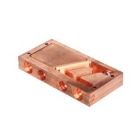 CNC Machining  Stainless Steel Chiller Parts Heat Sink Thermal Copper Plate OEM Custom Milling Red Copper Cooled