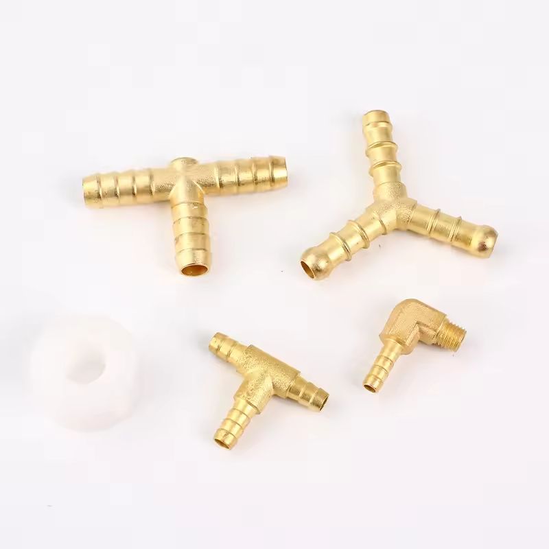 90 Degree Brass Barb Hose Elbow 14mm to G3/8 Male Pipe Adapter