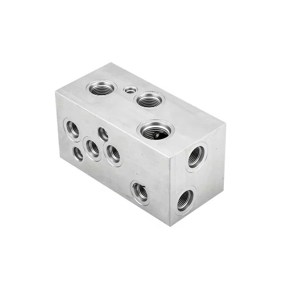 Bloc Hydraulique Sur Mesure 35-220L/min - Aluminium/Fonte GS EN 1563 pour Engins de Chantier