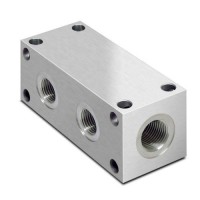 Customize CNC Machining Service hydraulic Adapter Connector BSPP Brass Manifold Block