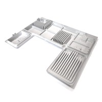 Aluminum Heatsink Friction Stir Welding and CNC Machining Liquid Cold Plate Water Cooled Plate Model Heatsink