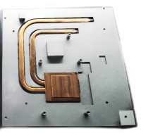 OEM Anodized Aluminum CNC Machining Service Radiator Heat Sink with Heat Pipe Industrial Machinery Parts Steel Copper Profile