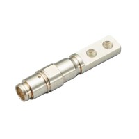 OEM CNC machining metal forming parts stainless steel electrical pin power connector brass turning aluminum parts