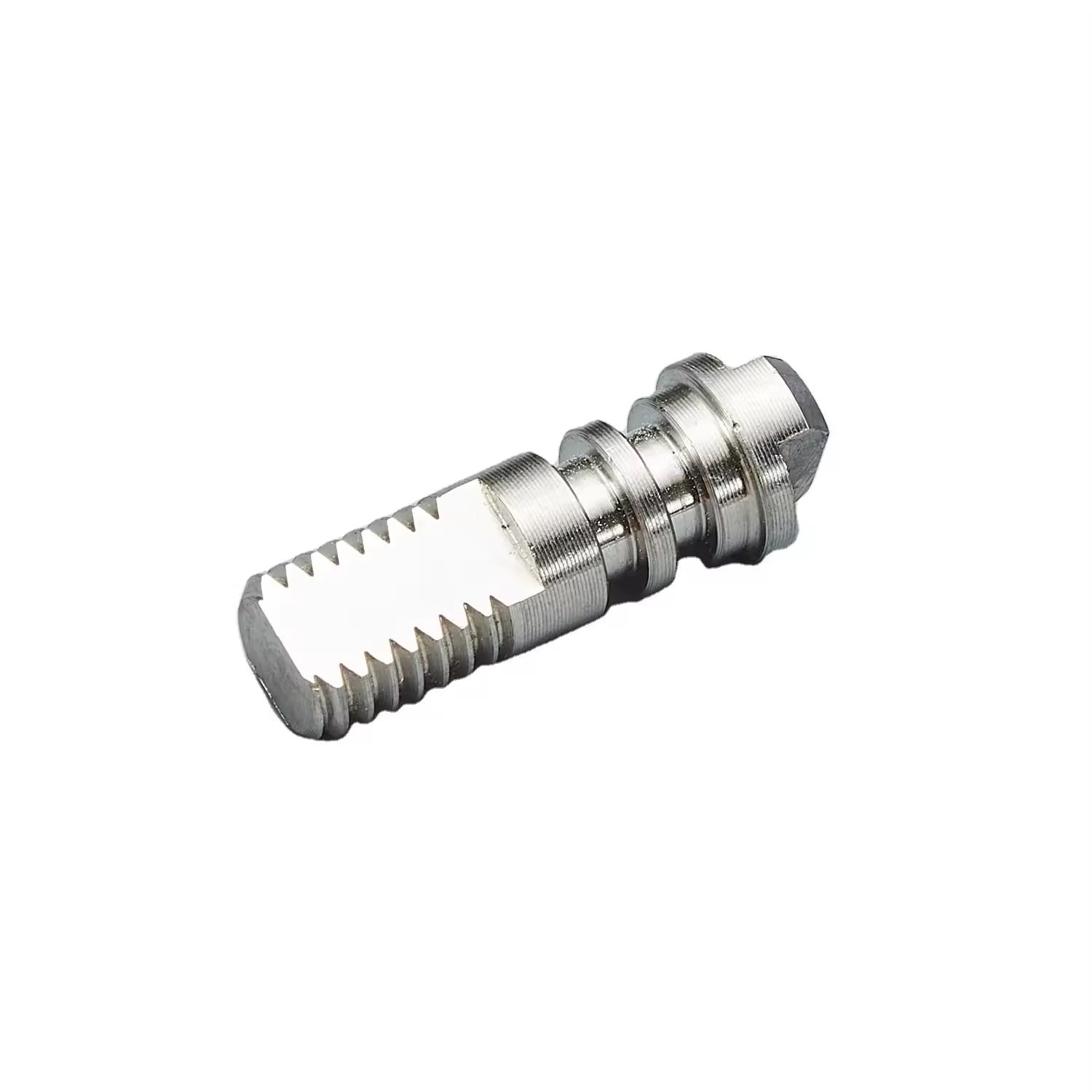 OEM CNC machining metal forming parts stainless steel electrical pin power connector brass turning aluminum parts