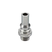 OEM CNC machining metal forming parts stainless steel electrical pin power connector brass turning aluminum parts