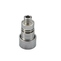 OEM CNC machining metal forming parts stainless steel electrical pin power connector brass turning aluminum parts