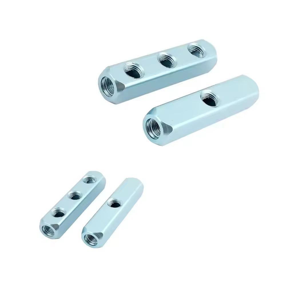 Bloc Manifold 4 Voies Aluminium CNC Personnalisé